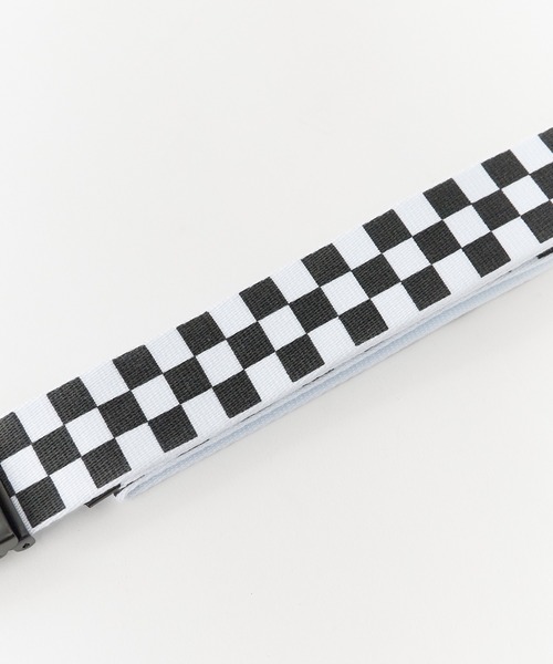 VANS（バンズ）の「VANS/ヴァンズ DEPPSTER II WEB BELT ガチャベルト チェック ブロックチェック 市松模様 2026年 夏 夏服（ベルト・メンズ・チェック・FREE）」の4枚目の写真