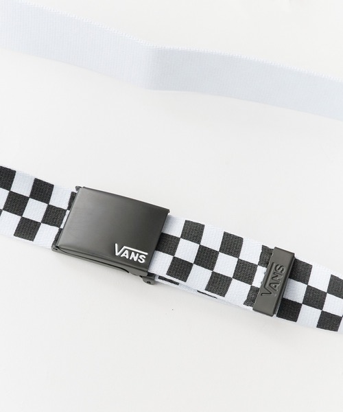 VANS（バンズ）の「VANS/ヴァンズ DEPPSTER II WEB BELT ガチャベルト チェック ブロックチェック 市松模様 2026年 夏 夏服（ベルト・メンズ・チェック・FREE）」の2枚目の写真