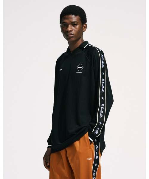 F.C.Real Bristol（エフシーレアルブリストル）の「SHADOW WEAVE STRIPE L/S TOP（Tシャツ/カットソー・メンズ・ブラック/オレンジ/チャコールグレー・X-LARGE/SMALL/MEDIUM/LARGE）」の12枚目の写真