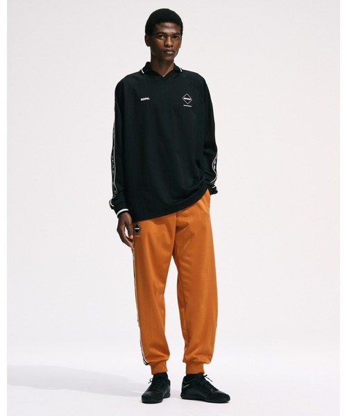 F.C.Real Bristol（エフシーレアルブリストル）の「SHADOW WEAVE STRIPE L/S TOP（Tシャツ/カットソー・メンズ・ブラック/オレンジ/チャコールグレー・X-LARGE/SMALL/MEDIUM/LARGE）」の11枚目の写真