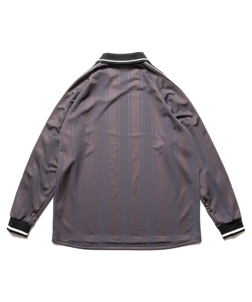 F.C.Real Bristol（エフシーレアルブリストル）の「SHADOW WEAVE STRIPE L/S TOP（Tシャツ/カットソー・メンズ・ブラック/オレンジ/チャコールグレー・X-LARGE/SMALL/MEDIUM/LARGE）」の5枚目の写真