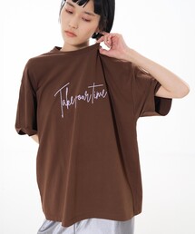 ロゴプリント オーバーサイズ Tシャツ|2タイプ