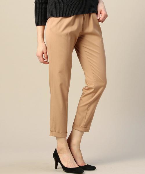 BEAUTY&YOUTH UNITED ARROWS（ビューティーアンドユースユナイテッドアローズ）の「BY テンセルナイロン ウエストギャザー9分丈パンツ◆（その他パンツ・レディース・ブラック/ナチュラル/ピンク/ネイビー・MEDIUM/SMALL）」の4枚目の写真