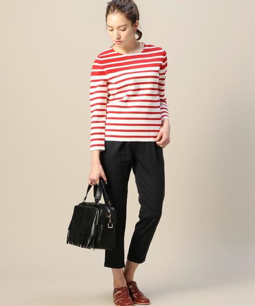 BEAUTY&YOUTH UNITED ARROWS（ビューティーアンドユースユナイテッドアローズ）の「BY テンセルナイロン ウエストギャザー9分丈パンツ◆（その他パンツ・レディース・ブラック/ナチュラル/ピンク/ネイビー・MEDIUM/SMALL）」の13枚目の写真