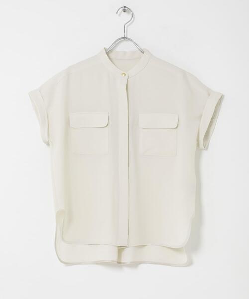 URBAN RESEARCH ROSSO WOMEN(アーバンリサーチ ロッソ)の「クールタッチ吸水速乾ポケットフレアブラウス(シャツ/ブラウス・レディース・アイボリー/ネイビー・FREE)」の15枚目の写真