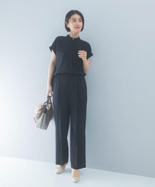 URBAN RESEARCH ROSSO WOMEN(アーバンリサーチ ロッソ)の「クールタッチ吸水速乾ポケットフレアブラウス(シャツ/ブラウス・レディース・アイボリー/ネイビー・FREE)」の21枚目の写真