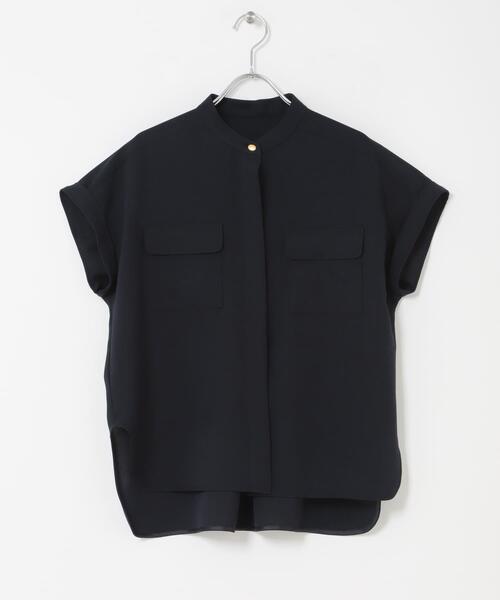 URBAN RESEARCH ROSSO WOMEN(アーバンリサーチ ロッソ)の「クールタッチ吸水速乾ポケットフレアブラウス(シャツ/ブラウス・レディース・アイボリー/ネイビー・FREE)」の22枚目の写真