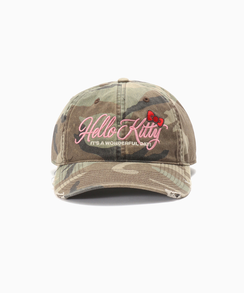 JOURNAL STANDARD（ジャーナルスタンダード）の「5gs HELLO KITTY CAMO EMB CAP（ハット・メンズ・ピンク/ベージュ・FREE）」の3枚目の写真