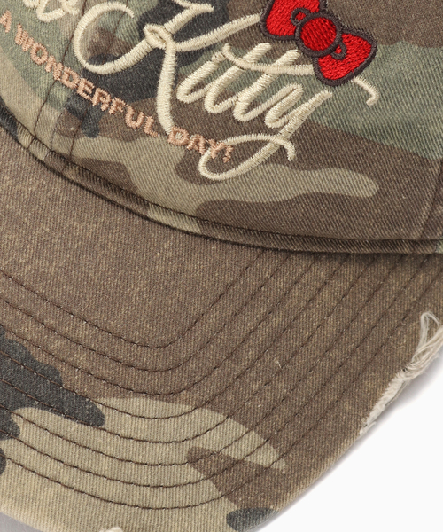 JOURNAL STANDARD（ジャーナルスタンダード）の「5gs HELLO KITTY CAMO EMB CAP（ハット・メンズ・ピンク/ベージュ・FREE）」の5枚目の写真