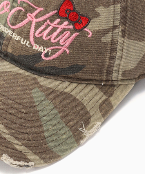 JOURNAL STANDARD（ジャーナルスタンダード）の「5gs HELLO KITTY CAMO EMB CAP（ハット・メンズ・ピンク/ベージュ・FREE）」の6枚目の写真