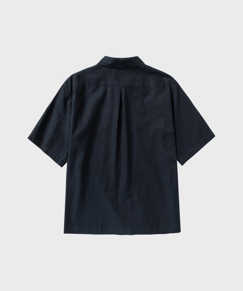NONBLANK(ノンブランク)の「ツイルスラブHSシャツ_NAVY(シャツ/ブラウス・メンズ・ネイビー・SMALL/MEDIUM/LARGE/X-LARGE)」の2枚目の写真