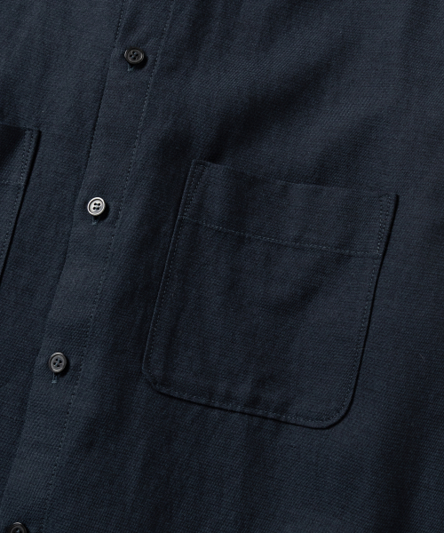 NONBLANK(ノンブランク)の「ツイルスラブHSシャツ_NAVY(シャツ/ブラウス・メンズ・ネイビー・SMALL/MEDIUM/LARGE/X-LARGE)」の5枚目の写真