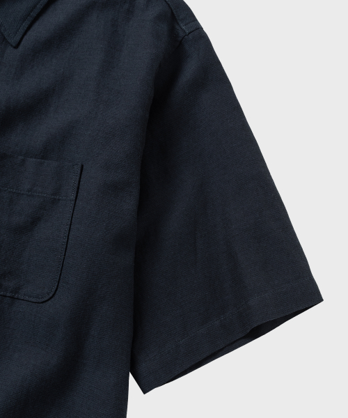 NONBLANK(ノンブランク)の「ツイルスラブHSシャツ_NAVY(シャツ/ブラウス・メンズ・ネイビー・SMALL/MEDIUM/LARGE/X-LARGE)」の6枚目の写真