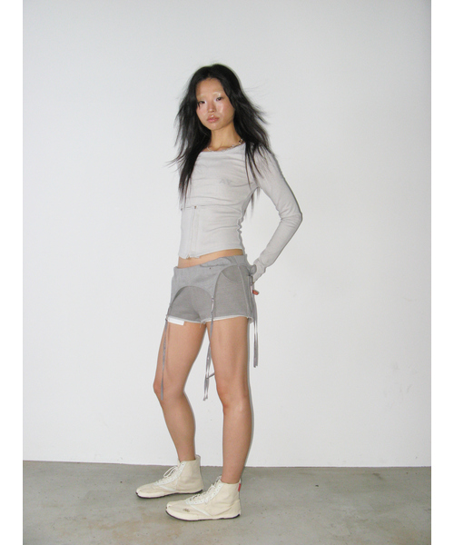Layered Shorts / Grey（その他パンツ）｜41PRAY（サイルプレイ）の
