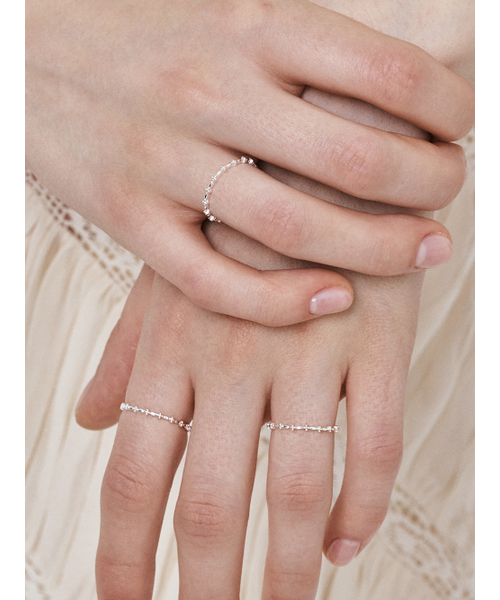HEI（ヘイ）の「[sv925] forsythia flower guard ring（リング・レディース・その他・12号/14号）」の2枚目の写真