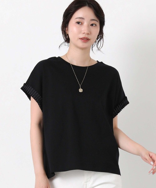 Gready Brilliant(グレディブリリアン)の「スムースタックリボンスリーブ(Tシャツ/カットソー・レディース・キャメル/ブラック・38)」の15枚目の写真