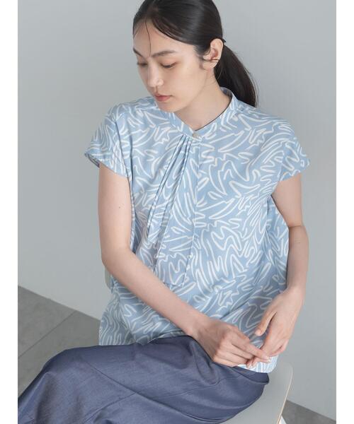 Te chichi（テチチ）の「パターンアソートフレンチボウタイブラウス（シャツ/ブラウス・レディース・オフホワイト/グレー系その他/ネイビー/ブルー・F）」の11枚目の写真
