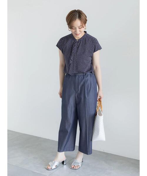 Te chichi（テチチ）の「パターンアソートフレンチボウタイブラウス（シャツ/ブラウス・レディース・オフホワイト/グレー系その他/ネイビー/ブルー・F）」の17枚目の写真
