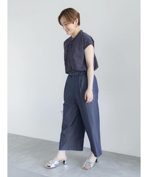 Te chichi（テチチ）の「パターンアソートフレンチボウタイブラウス（シャツ/ブラウス・レディース・オフホワイト/グレー系その他/ネイビー/ブルー・F）」の19枚目の写真