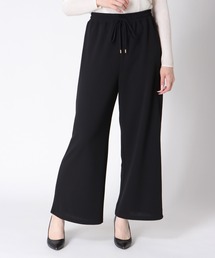 カットジャカードワイドパンツ