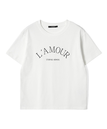 レディース LA MOUR レタリングTシャツ (2 COLOR) (HC5STA3)