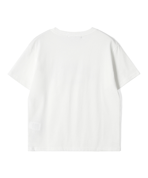 ADHOC(アドホック)の「レディース LA MOUR レタリングTシャツ (2 COLOR) (HC5STA3)(Tシャツ/カットソー・レディース・アイボリー/ブラック・FREE)」の4枚目の写真