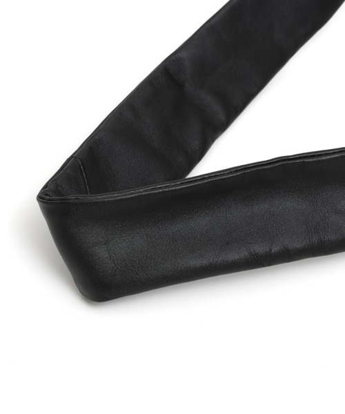 YArKA（ヤーカ）の「【YArKA/ヤーカ】real leather rectangle style 2way bag [bbws4] / リアルレザー横長長方形2wayバッグ（ショルダーバッグ・レディース・ブラック・FREE）」の12枚目の写真