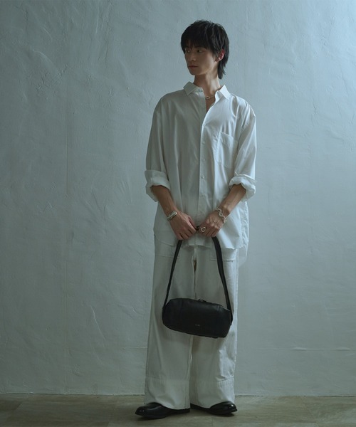 YArKA（ヤーカ）の「【YArKA/ヤーカ】real leather rectangle style 2way bag [bbws4] / リアルレザー横長長方形2wayバッグ（ショルダーバッグ・レディース・ブラック・FREE）」の17枚目の写真