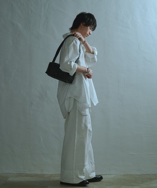 YArKA（ヤーカ）の「【YArKA/ヤーカ】real leather rectangle style 2way bag [bbws4] / リアルレザー横長長方形2wayバッグ（ショルダーバッグ・レディース・ブラック・FREE）」の19枚目の写真