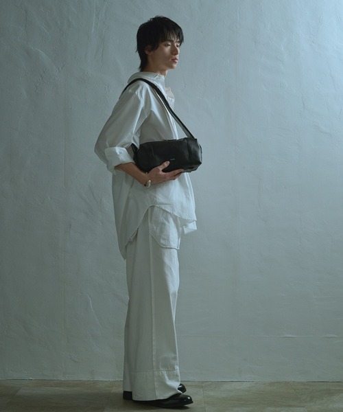 YArKA（ヤーカ）の「【YArKA/ヤーカ】real leather rectangle style 2way bag [bbws4] / リアルレザー横長長方形2wayバッグ（ショルダーバッグ・レディース・ブラック・FREE）」の20枚目の写真