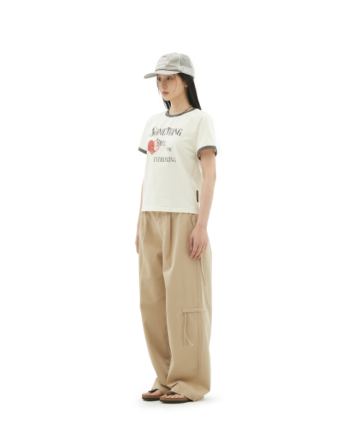 DEFGARMENTS（デフグラメンツ）の「SOMETHING HEART RINGER T-SHIRTS [IVORY]（Tシャツ/カットソー・レディース・その他・SMALL/MEDIUM/LARGE）」の3枚目の写真