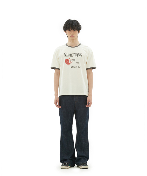 DEFGARMENTS（デフグラメンツ）の「SOMETHING HEART RINGER T-SHIRTS [IVORY]（Tシャツ/カットソー・レディース・その他・SMALL/MEDIUM/LARGE）」の4枚目の写真