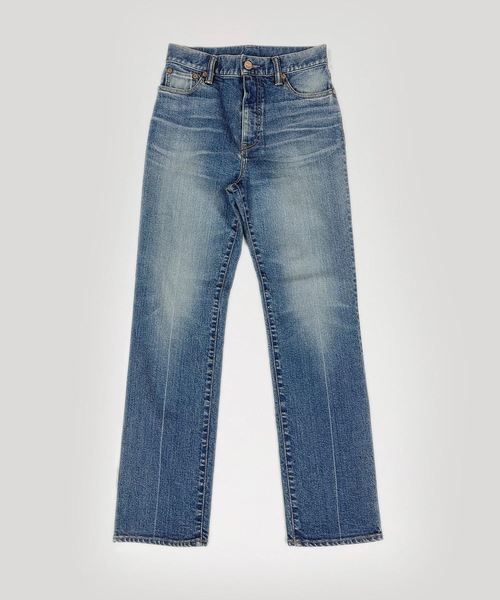 AUTHEN(オーセン)の「【AUTHEN】オーセン/ CIRCULAR DENIM SLIM STRAIGHT(ユニセックス)(デニムパンツ・レディース・インディゴブルー・33inch/31inch/29inch/27inch/25inch/23inch)」の1枚目の写真