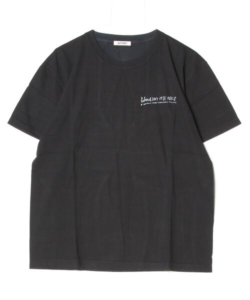 AUTHEN(オーセン)の「【AUTHEN】オーセン/ AUTHEN x Shiomi Wada NICE T-SHIRT(Tシャツ/カットソー・レディース・ブラック/オフホワイト・LARGE/MEDIUM/SMALL)」の2枚目の写真