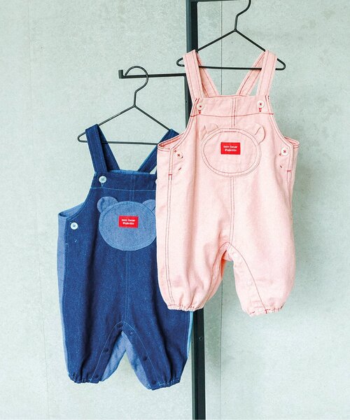 apres les cours(アプレレクール)の「tiny bear Palette サロペット(その他ベビーウェア・キッズ・インディゴブルー/ピンク・70/80)」の9枚目の写真