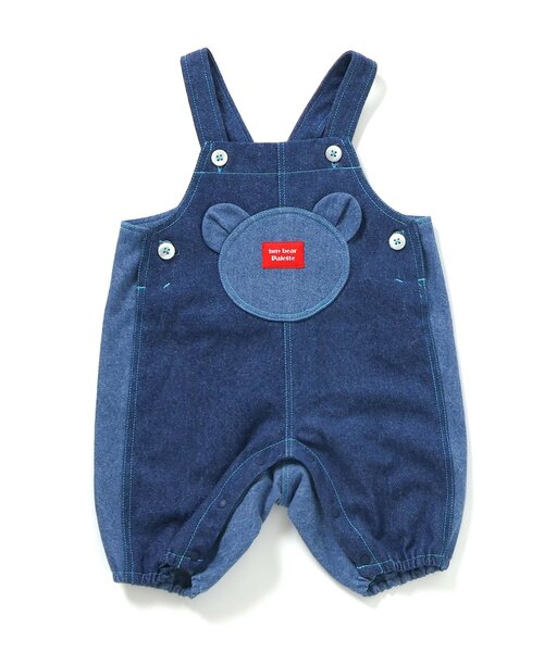 apres les cours(アプレレクール)の「tiny bear Palette サロペット(その他ベビーウェア・キッズ・インディゴブルー/ピンク・70/80)」の3枚目の写真
