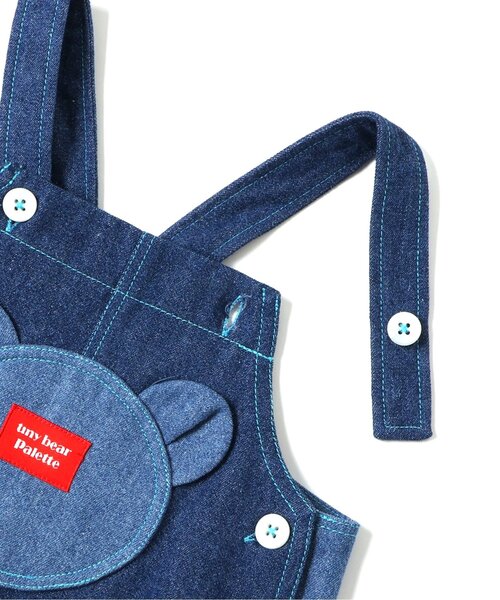 apres les cours(アプレレクール)の「tiny bear Palette サロペット(その他ベビーウェア・キッズ・インディゴブルー/ピンク・70/80)」の13枚目の写真
