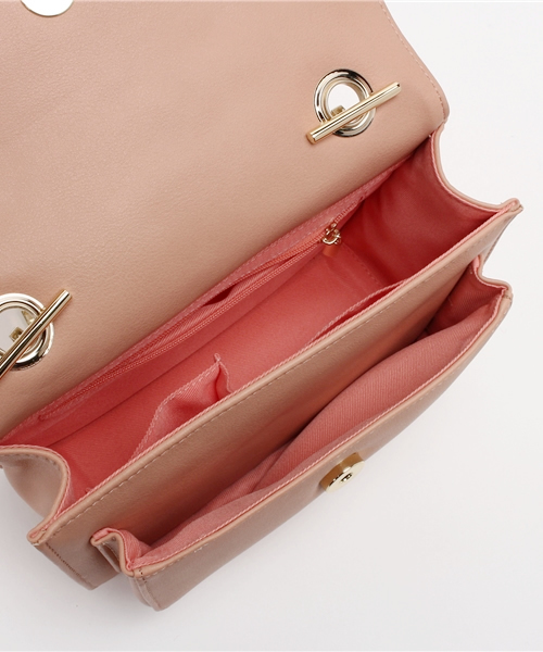 OUTLET（アウトレット）の「【DouDou】配色チェーンBag（ショルダーバッグ・レディース・ブルー/ピンク/ホワイト・FREE）」の4枚目の写真