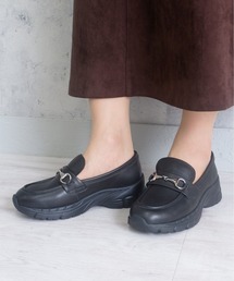 【本革】スニーカーミックスビットローファー/7500