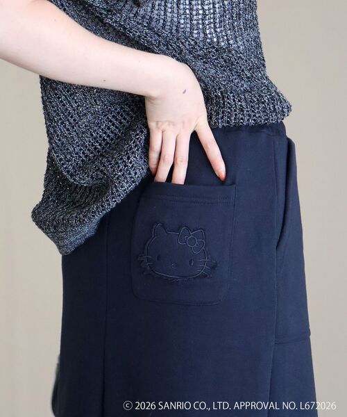 le.coeur blanc（ルクールブラン）の「【HELLO KITTY】刺繍スウェットスカート（スカート・レディース・ネイビー/グレー・38）」の11枚目の写真