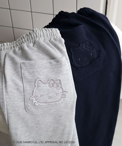 le.coeur blanc（ルクールブラン）の「【HELLO KITTY】刺繍スウェットスカート（スカート・レディース・ネイビー/グレー・38）」の15枚目の写真