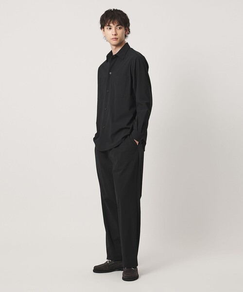 UNITED ARROWS(ユナイテッドアローズ)の「ナイロン/ポリウレタン エコニール 2プリーツ パンツ タテヨコストレッチ(その他パンツ・メンズ・ブラック/モカ・XL/M/S/L)」の4枚目の写真