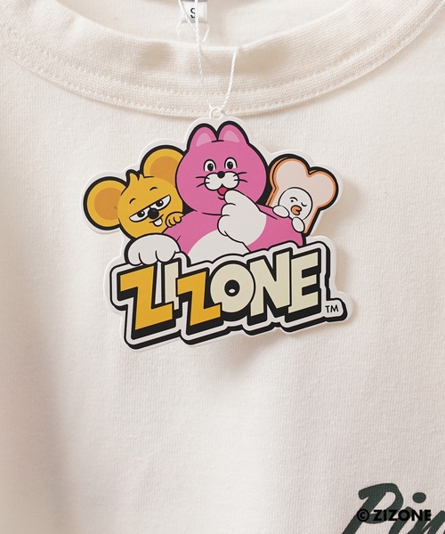 1111clothing(ワンフォークロージング)の「【ZIZONE/ジゾーン】正規ライセンス Pingo Coffee バックプリントTシャツ /ビッグシルエット / 3Dジェルステッカー付き(Tシャツ/カットソー・レディース・クリーム/ピンク・M/S/L)」の20枚目の写真