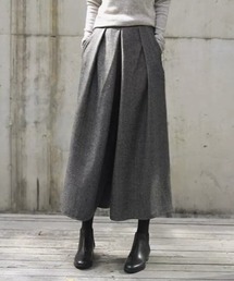 タックワイドガウチョパンツ