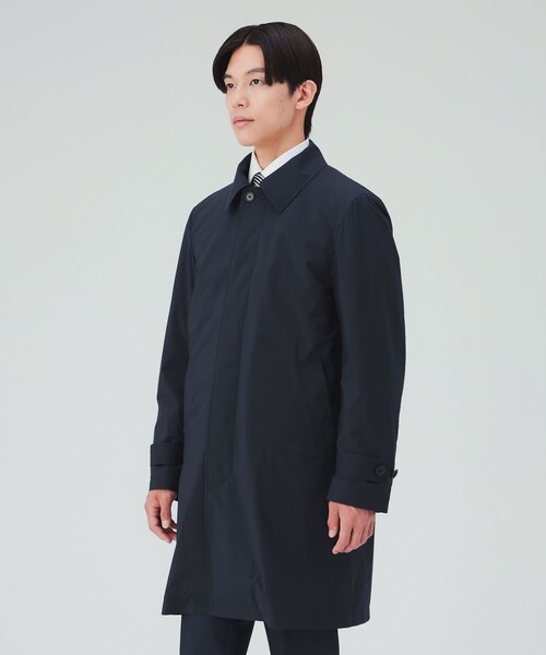 BEAMS HEART(ビームスハート)の「ダントツ撥水(R) 2WAY ステンカラーコート(ステンカラーコート・メンズ・ネイビー/ブラック・LARGE/SMALL/X-LARGE/MEDIUM)」の2枚目の写真