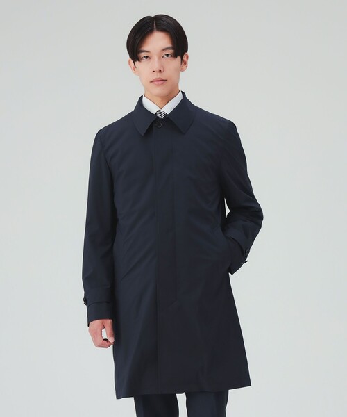 BEAMS HEART(ビームスハート)の「ダントツ撥水(R) 2WAY ステンカラーコート(ステンカラーコート・メンズ・ネイビー/ブラック・LARGE/SMALL/X-LARGE/MEDIUM)」の4枚目の写真