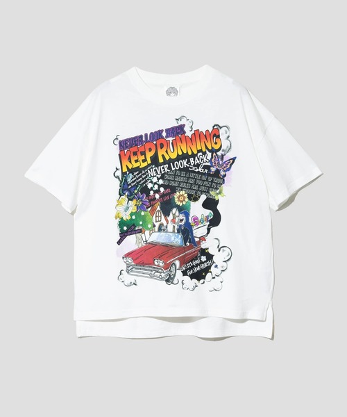 ScoLar/スカラー ヴィランドライブ柄 TEE（Tシャツ/カットソー