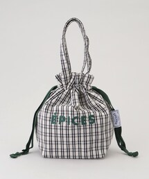 212 KITCHEN STORE | フレンチエピスリークール巾着トート CHECK/BLACK(キッチンツール)