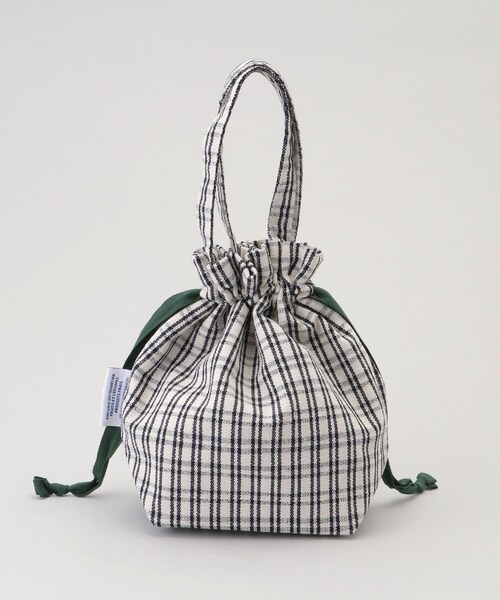 212 KITCHEN STORE（トゥワントゥキッチンストア）の「フレンチエピスリークール巾着トート CHECK/BLACK（キッチンツール・レディース・その他・00）」の4枚目の写真