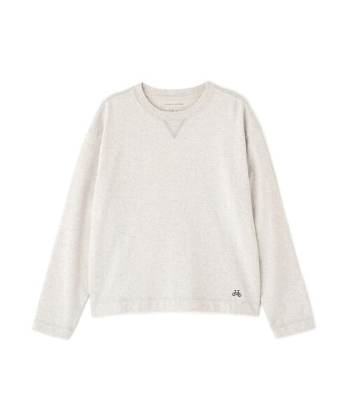 human woman(ヒューマンウーマン)の「◆【リサイクル素材使用】TSUNAGU ロングスリーブTシャツ(Tシャツ/カットソー・レディース・ホワイト系その他/ホワイト・MEDIUM)」の3枚目の写真